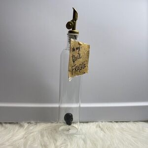 Oil oil dispenser Glass Bottle with Black Skull